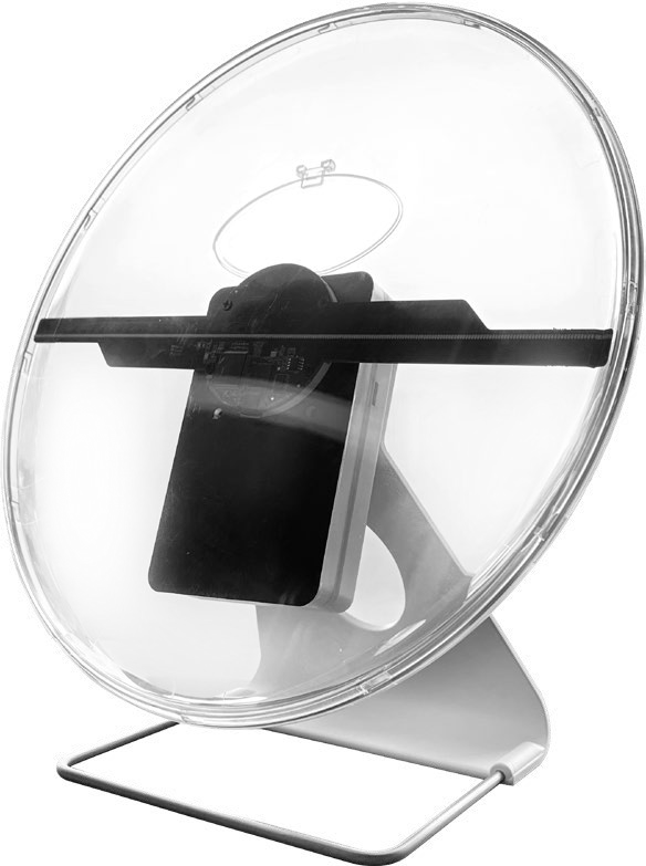 Faryuan Z30 circular desktop hologram fan and real support